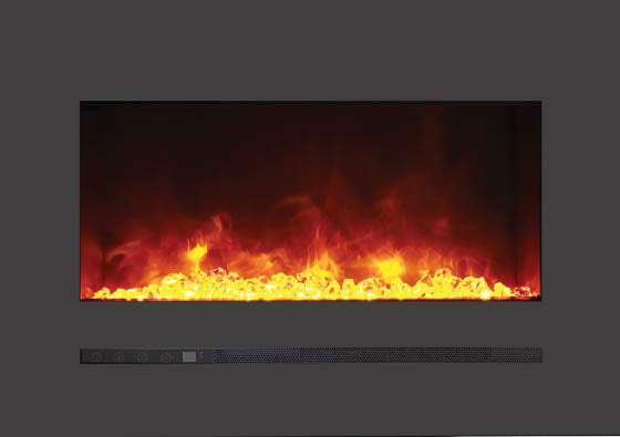 Sierra Flame 26" Linear Series Electric Wall-Mount/Built-In Fireplace