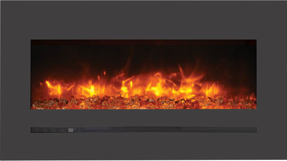 Sierra Flame 34" Linear Series Electric Wall-Mount/Built-In Fireplace