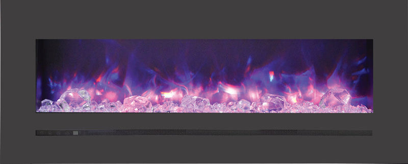 Sierra Flame 48" Linear Series Electric Wall-Mount/Built-In Fireplace