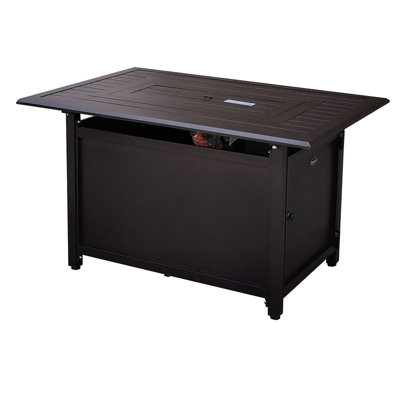 Paramount 46" Gale Convertible Firepit Bronze, Rectangular
