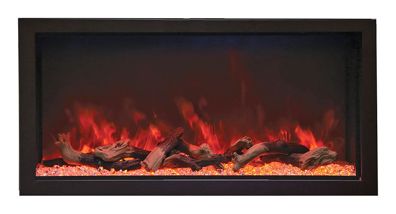 Remii 45" Tall Indoor or Outdoor Electric Built-In Fireplace