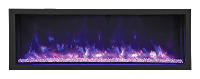 Remii 65" Tall Indoor or Outdoor Electric Built-In Fireplace
