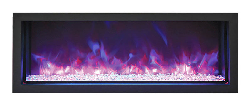 Remii 45" Extra Slim Indoor or Outdoor Electric Built-In Fireplace