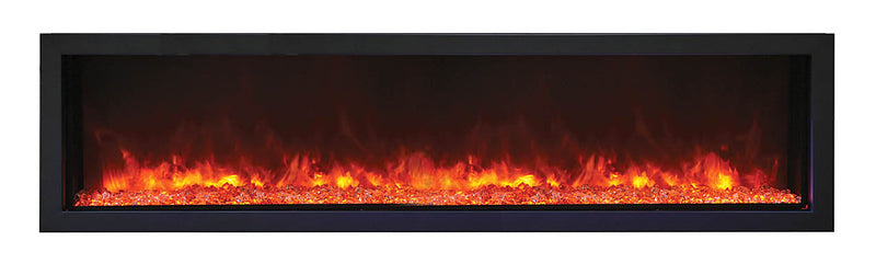 Remii 65" Extra Slim Indoor or Outdoor Electric Built-In Fireplace